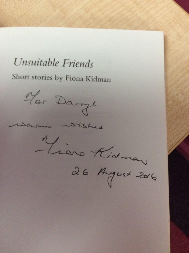 Unsuitable Friends signed Signed by Fiona Kidman